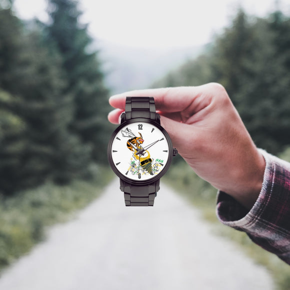 WORST!KIND**GTBB047** Black Stainless Timepiece - W.O.R.S.T!Kind Global