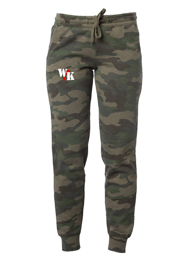 **W!K** Womens Statement Camo Wash Sweatpants