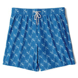 CHECKMATE 47PRINT 2-IN-1 SHORTS - LTBLU