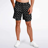 CHECKMATE 47PRINT 2-IN-1 SHORTS - BLACK
