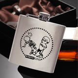 MEvME 6oz Stainless Steel Hip Flask