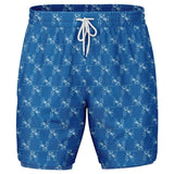 CHECKMATE 47PRINT 2-IN-1 SHORTS - LTBLU