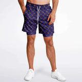 CHECKMATE 47PRINT 2-IN-1 SHORTS - NAVY