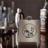 MEvME 6oz Stainless Steel Hip Flask