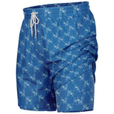 CHECKMATE 47PRINT 2-IN-1 SHORTS - LTBLU