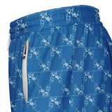 CHECKMATE 47PRINT 2-IN-1 SHORTS - LTBLU