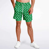 CHECKMATE 47PRINT  2-in-1 Shorts - GREEN