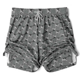 CHECKMATE 47PRINT 2-IN-1 SHORTS - GREY