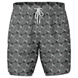 CHECKMATE 47PRINT 2-IN-1 SHORTS - GREY