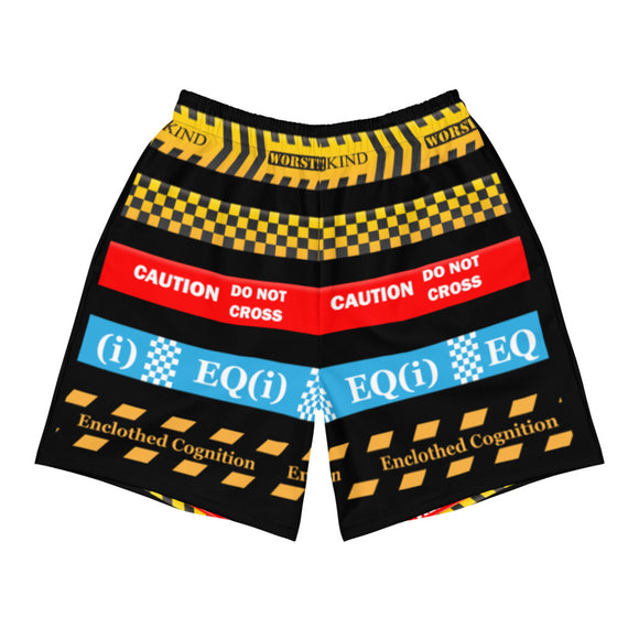 **EC Banner** Athletic Long Shorts (Black) - W.O.R.S.T!Kind Global