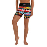 **WORST! EC Graffiti Banner** Yoga Shorts - W.O.R.S.T!Kind Global