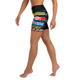 **WORST! EC Graffiti Banner** Yoga Shorts - W.O.R.S.T!Kind Global