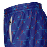 CHECKMATE 47PRINT 2-IN-1 SHORTS - BLUE