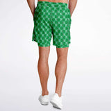 CHECKMATE 47PRINT  2-in-1 Shorts - GREEN