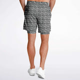 CHECKMATE 47PRINT 2-IN-1 SHORTS - GREY