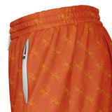 CHECKMATE 47PRINT 2-IN-1 SHORTS - ORANGE