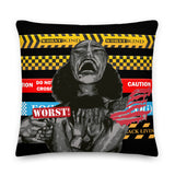 **CITY ON FIRE** Statement Pillow - W.O.R.S.T!Kind Global