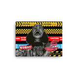 W!Xsclusive **City on Fire Save our Kids** Statement Canvas - W.O.R.S.T!Kind Global
