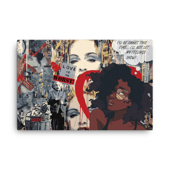 W!K**Love WORST! Statement Canvas - W.O.R.S.T!Kind Global
