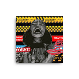 W!Xsclusive **City on Fire Save our Kids** Statement Canvas - W.O.R.S.T!Kind Global