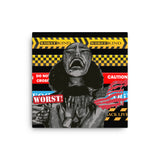 W!Xsclusive **City on Fire Save our Kids** Statement Canvas - W.O.R.S.T!Kind Global