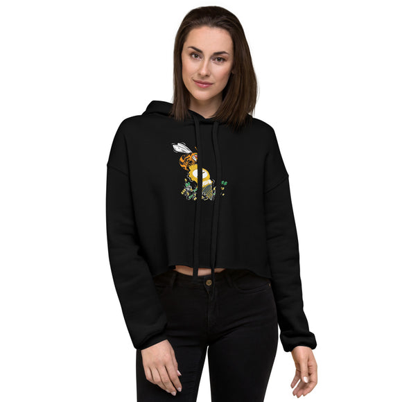 *Grind WORST! Busy Bee 2 Bee Free** Statement Crop Hoodie - W.O.R.S.T!Kind Global
